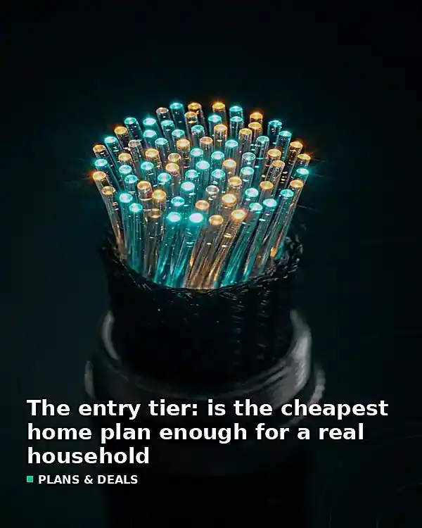 The entry tier: is the cheapest home plan enough for a real household - TelecomDesk guide artwork