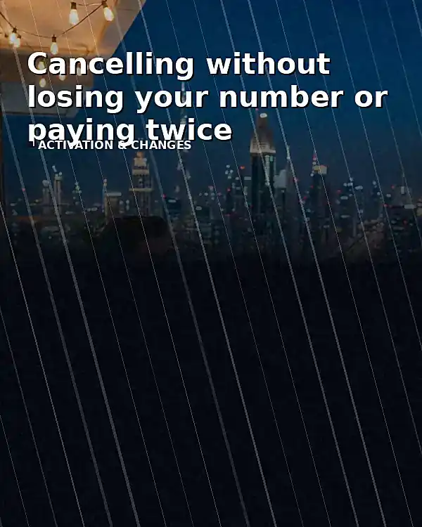 Cancelling without losing your number or paying twice - TelecomDesk guide artwork