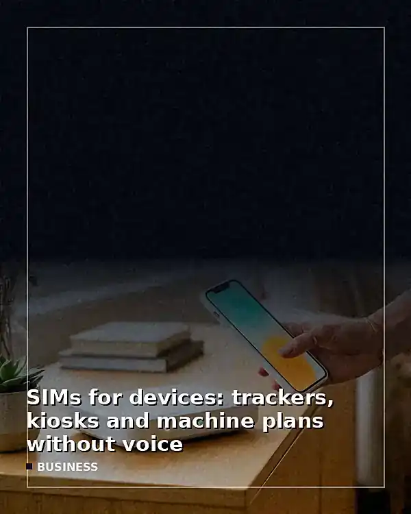 SIMs for devices: trackers, kiosks and machine plans without voice - TelecomDesk guide artwork