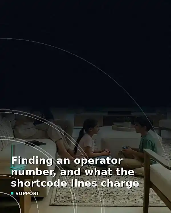 Finding an operator number, and what the shortcode lines charge - TelecomDesk guide artwork