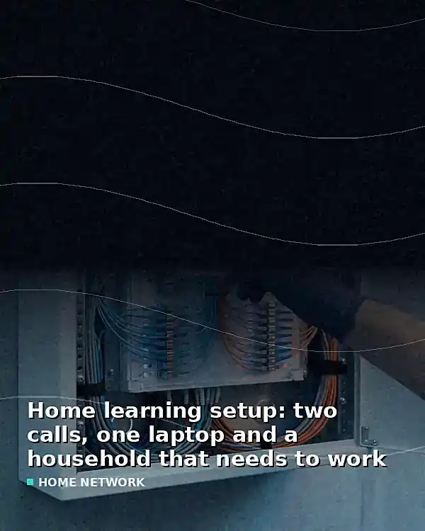 Home learning setup: two calls, one laptop and a household that needs to work - TelecomDesk guide artwork