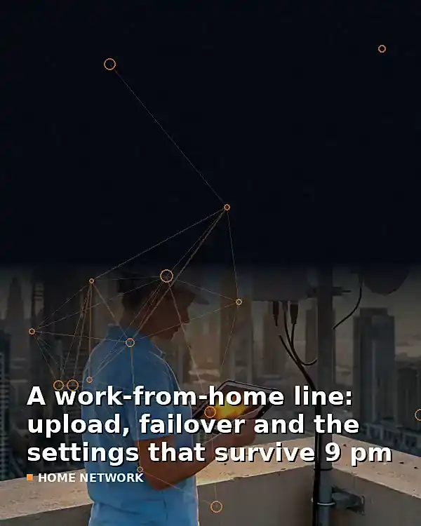 A work-from-home line: upload, failover and the settings that survive 9 pm - TelecomDesk guide artwork